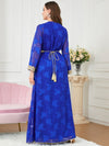 Golden Lace Belt Design Single Breasting Dress and Outerwear Suit