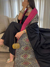 Ornate Embroidered Graphic Dress and OutwearTwo-Piece Set