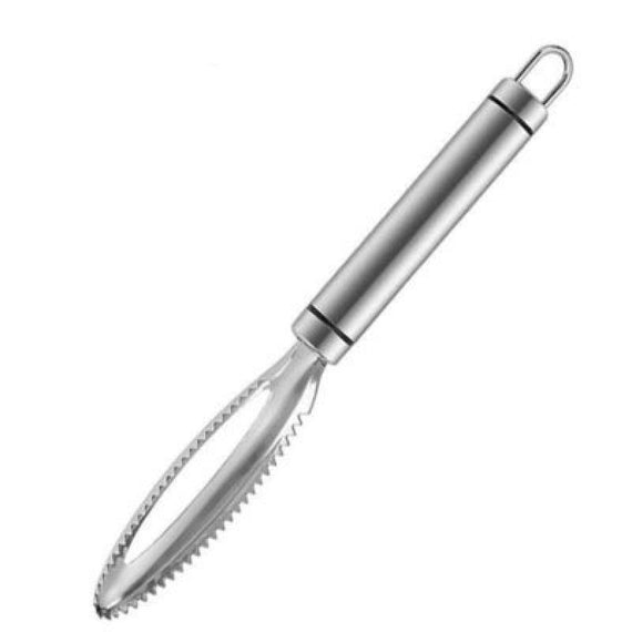 New Modern Stainless Steel Fish Scraper - Silver