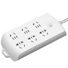 6 Controls Premium 3m Surge Protectors - White