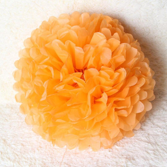 6inch 1piece زهرة زهرة زهرة الديكور - برتقالي