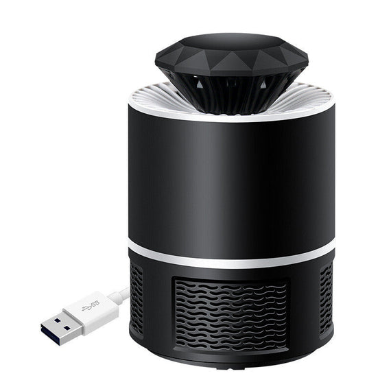 طارد الحشرات الكهربائي الحديث LED - أسود