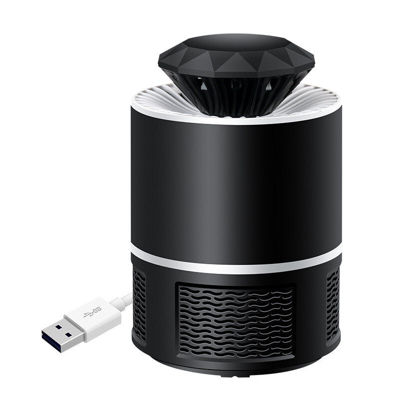 طارد الحشرات الكهربائي الحديث LED - أسود