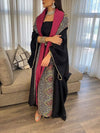 Ornate Embroidered Graphic Dress and OutwearTwo-Piece Set