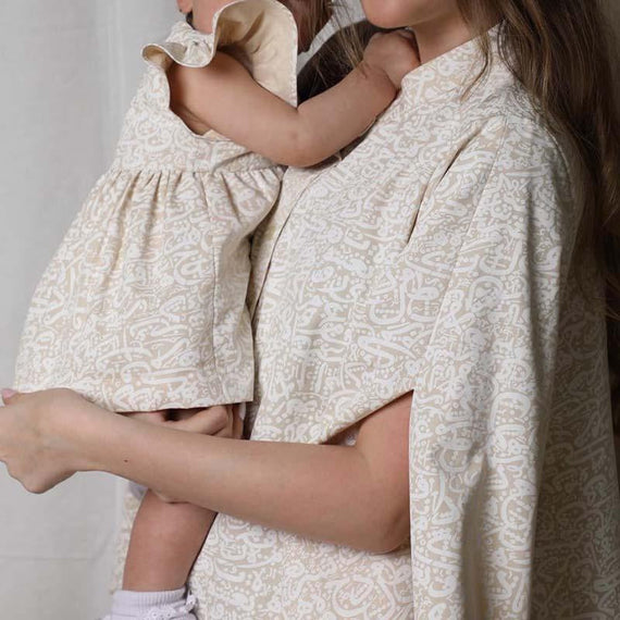 Stand collar plain loose slit sleeve maxi dress