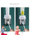 KT-11-30-003 Toothbrush Holder, Hanging Toothbrush and Mouthwash Cup, Wall Mount, Bathroom, No Drill, Wall Mounted
