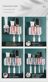 KT-11-30-003 Toothbrush Holder, Hanging Toothbrush and Mouthwash Cup, Wall Mount, Bathroom, No Drill, Wall Mounted