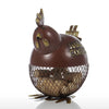 Tooarts Puffy Chicken Wine Cork Container Home Decor Metal Sculpture Animal Craft Gift