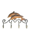 Tooarts Iron Dolphin Wall Hooks Antique Finish Iron Clothes Hanger Rack Screws Included Wall Mounted