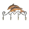 Tooarts Iron Dolphin Wall Hooks Antique Finish Iron Clothes Hanger Rack Screws Included Wall Mounted