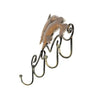Tooarts Iron Dolphin Wall Hooks Antique Finish Iron Clothes Hanger Rack Screws Included Wall Mounted