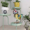 Tooarts Rooster Sculpture Modern Iron Ornament Fun Art Decor Handmade Craft Shelf (Tail detachable)