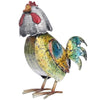 Tooarts Rooster Sculpture Modern Iron Ornament Fun Art Decor Handmade Craft Shelf (Tail detachable)