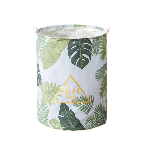 منظم سلة الغسيل بمقابض من الحبال