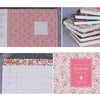 Floral Leather Cover Planner Notebook