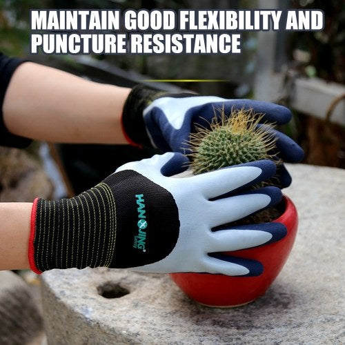 1PAIR قفازات حديقة قابلة لإعادة الاستخدام