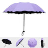 Rain Windproof Sunscreen Magic Flower Dome Ultraviolet-proof Folding Parasols Sunny Rainy Umbrella