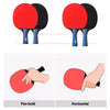 Table Tennis Racket Set 2 Ping Pong Paddles and 3 Ping Pong Balls Storage Pouch