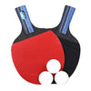Table Tennis Racket Set 2 Ping Pong Paddles and 3 Ping Pong Balls Storage Pouch