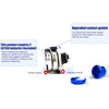 1 Pair Bar End Plug Lights Aluminum Alloy Handlebar End Cap Safety Lamps