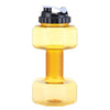 New creative sports bottle plastic dumbbell cup