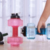 New creative sports bottle plastic dumbbell cup