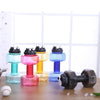 New creative sports bottle plastic dumbbell cup