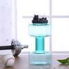 New creative sports bottle plastic dumbbell cup
