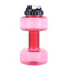 New creative sports bottle plastic dumbbell cup