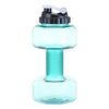 New creative sports bottle plastic dumbbell cup
