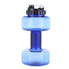 New creative sports bottle plastic dumbbell cup