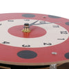 Tooarts Cartoon Animal Clock, Swinging Ladybug Clock, MDF Wooden Wall Clock, Clock for Kids Room Living Room, Home Decor, Easy to Install, One AA Battery Operated(not include)