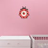 Tooarts Cartoon Animal Clock, Swinging Ladybug Clock, MDF Wooden Wall Clock, Clock for Kids Room Living Room, Home Decor, Easy to Install, One AA Battery Operated(not include)