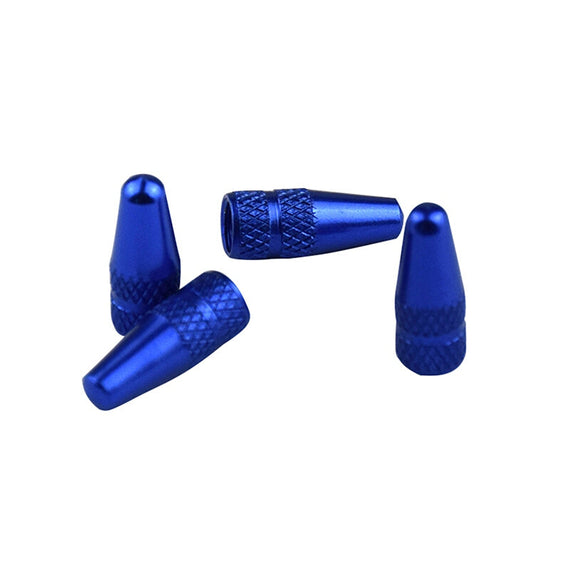 4Pcs Aluminum Alloy Cnc High Quality Valve Caps - Blue