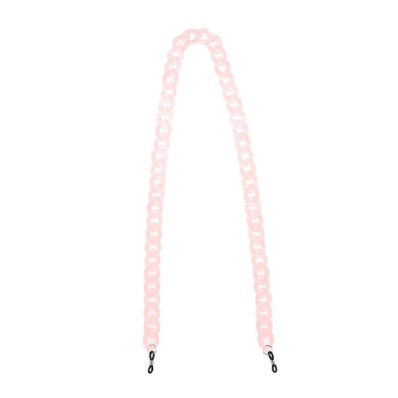 حبل مرآة لسلسلة نظارات أكريليك عصرية مضادة للانزلاق ومضادة للضياع - وردي 