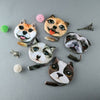 New Cute Women Coin Purse Dog Face Animal Head Cartoon Print Zipper Closure Mini Wallet Small Clutch Bag