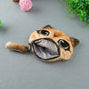 New Cute Women Coin Purse Dog Face Animal Head Cartoon Print Zipper Closure Mini Wallet Small Clutch Bag