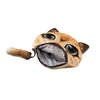 New Cute Women Coin Purse Dog Face Animal Head Cartoon Print Zipper Closure Mini Wallet Small Clutch Bag