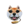 New Cute Women Coin Purse Dog Face Animal Head Cartoon Print Zipper Closure Mini Wallet Small Clutch Bag