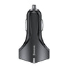 شاحن سيارة للهاتف المحمول Baseus Quick 3.0 USB - أسود