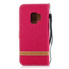 Befospey Premium Samsung Denim Leather Case - Red