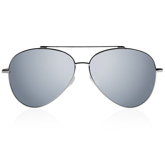 نظارات شمسية مستقطبة من Bluekiki Fashion Aviator - فضي