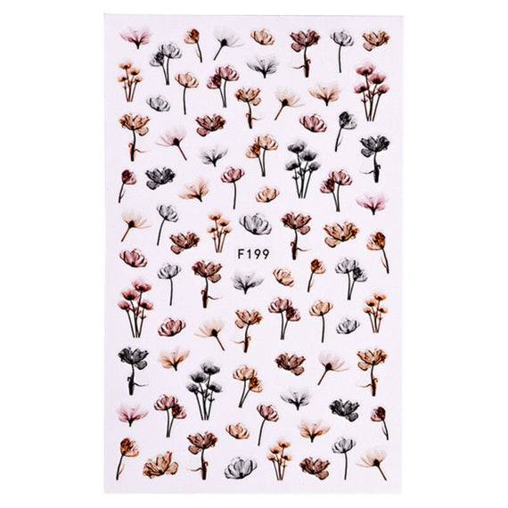 ملصق أظافر زهرة دانديلي ثلاثي الأبعاد من بلولانز - متعدد الألوان 