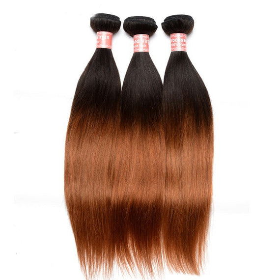 Brazilian Ombre Virgin Human Hair - Brown Black