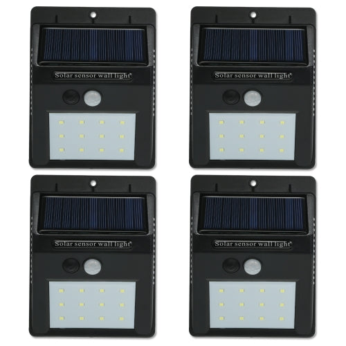 20 مصباح حائط LED بمستشعر شمسي مقاوم للماء