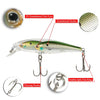 5pcs Group Fish Lures Minnow Lure Floating SwimBait Hard Plastic 3d Fish Eye