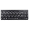 2.4G Wireless Keyboard Ultra-thin Wireless Keyboard Mute Keyboard 95 Keys Wireless Keyboard for PC Laptop Black German
