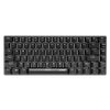 Ajazz AK33 82 Keys USB Wired Mechanical Keyboard Monochromatic Backlight Gaming Keyboard Black with Black Switches