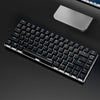 Ajazz AK33 82 Keys USB Wired Mechanical Keyboard Monochromatic Backlight Gaming Keyboard Black with Black Switches