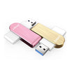 EAGET F50 زوجين عاشق الدوران USB 3.0 عالية السرعة 32 جيجابايت معدن فلاش القلم يدفع الذاكرة الموضة مصغرة مقاومة للماء